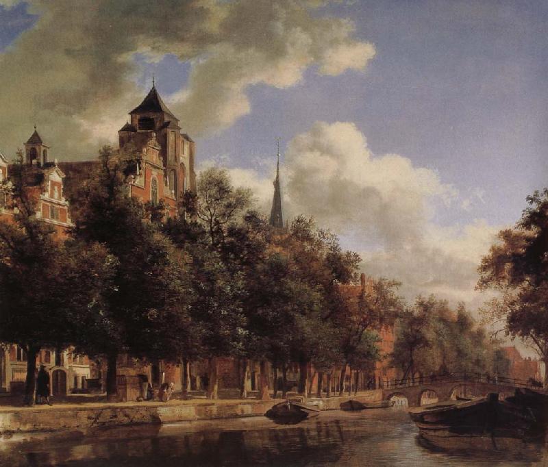 Jan van der Heyden Canal scenery Germany oil painting art